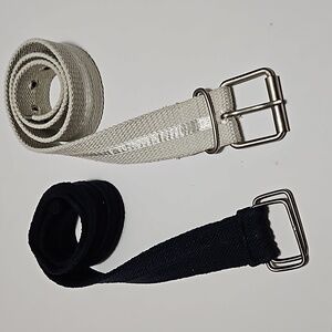 Boy's Navy & Gray Adjustable Tweed Belts Size 24"-29" #B-41